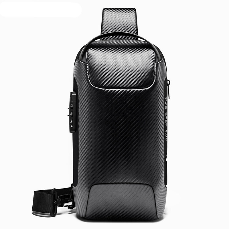 Sac à dos bandoulière BANGE, sac messager antivol en fibre de carbone 8