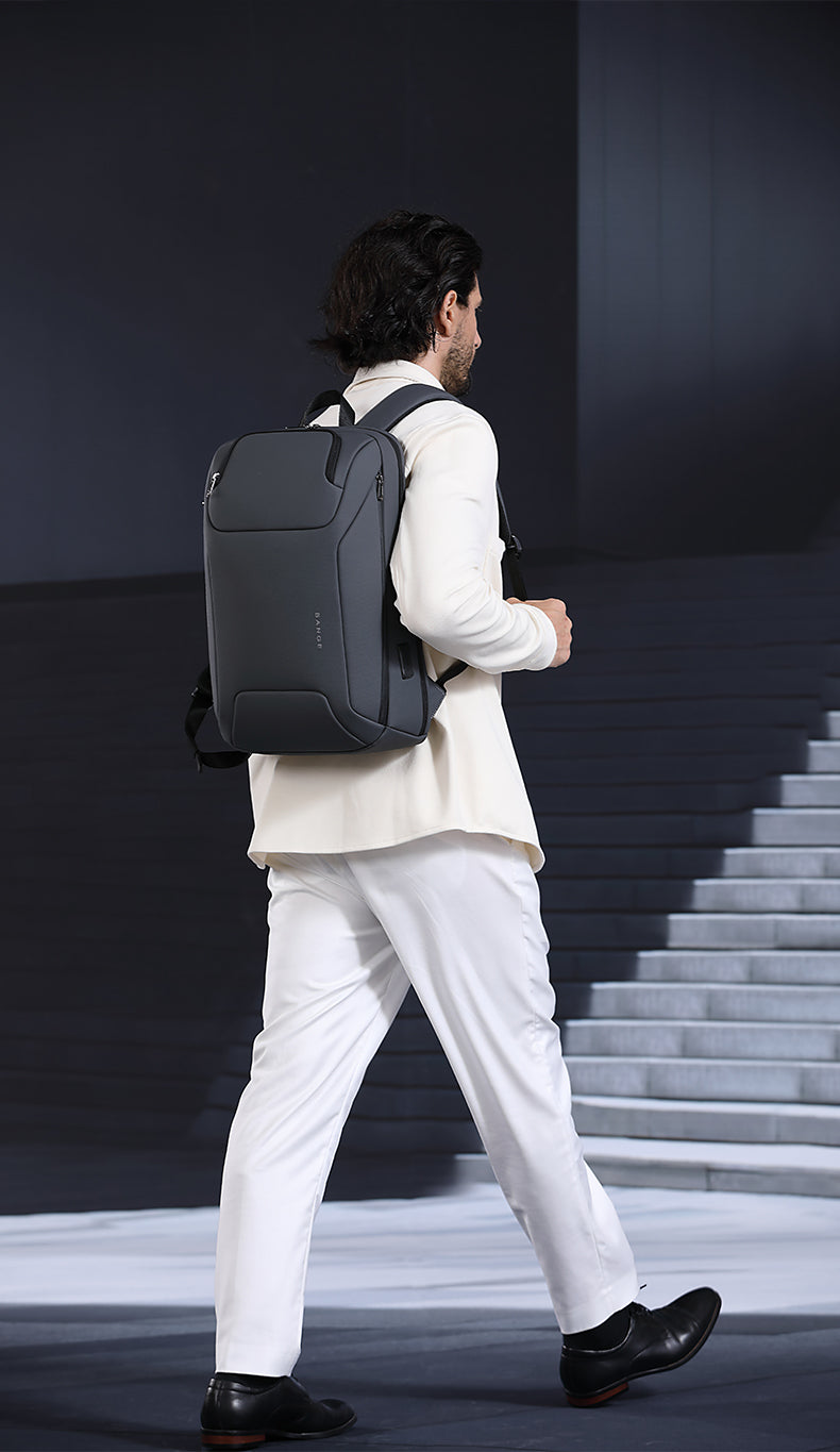 Sac à dos d'affaires minimaliste BANGE avec port USB 3