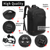 Sac à dos de voyage BANGE, sac week-end de 40 litres avec homologation FAA (sac à dos à 3 compartiments) 3