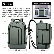 Sac à dos de voyage BANGE, sac week-end de 40 litres avec homologation FAA (sac à dos à 3 compartiments) 8