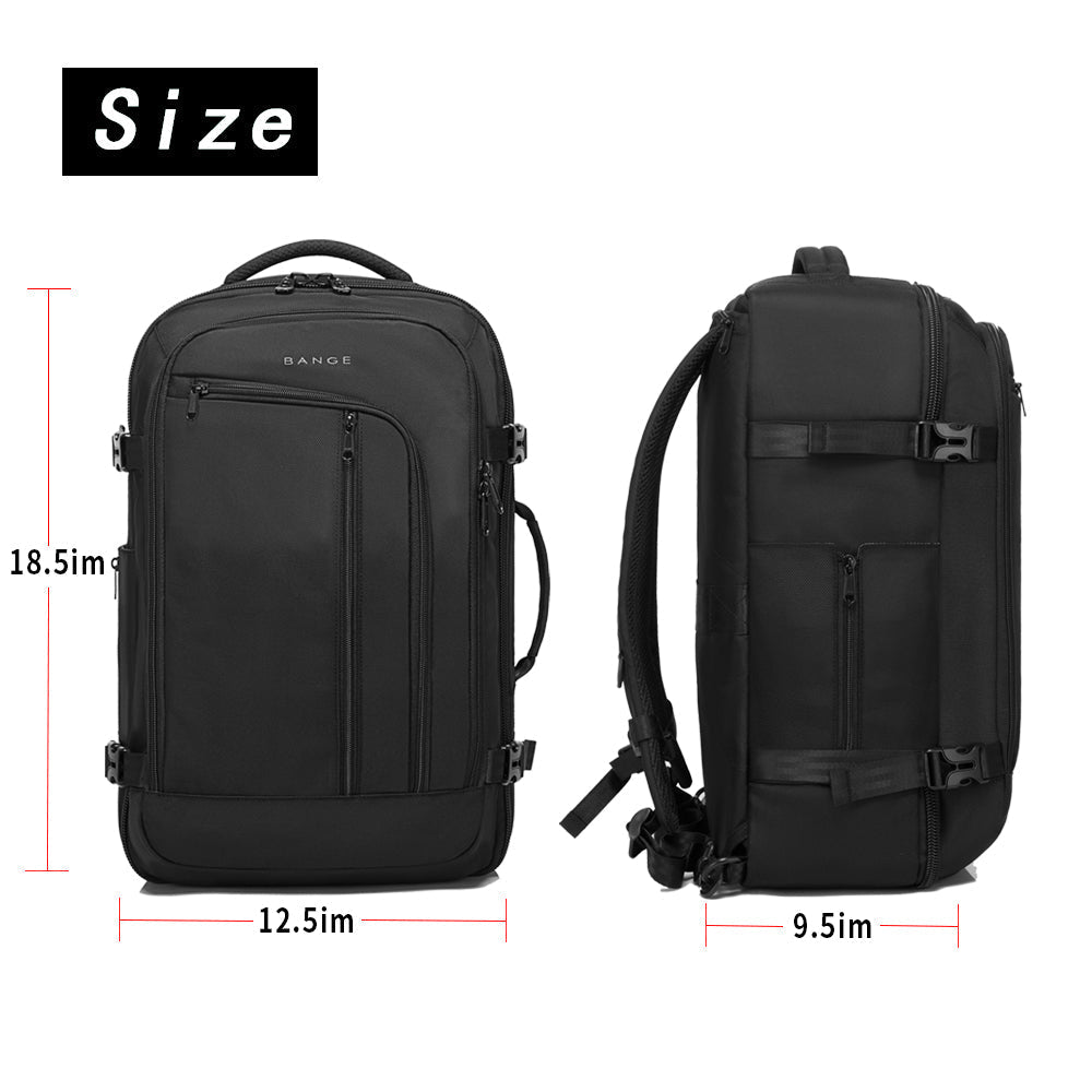 Sac à dos de voyage BANGE, sac week-end de 40 litres avec homologation de vol FAA 2