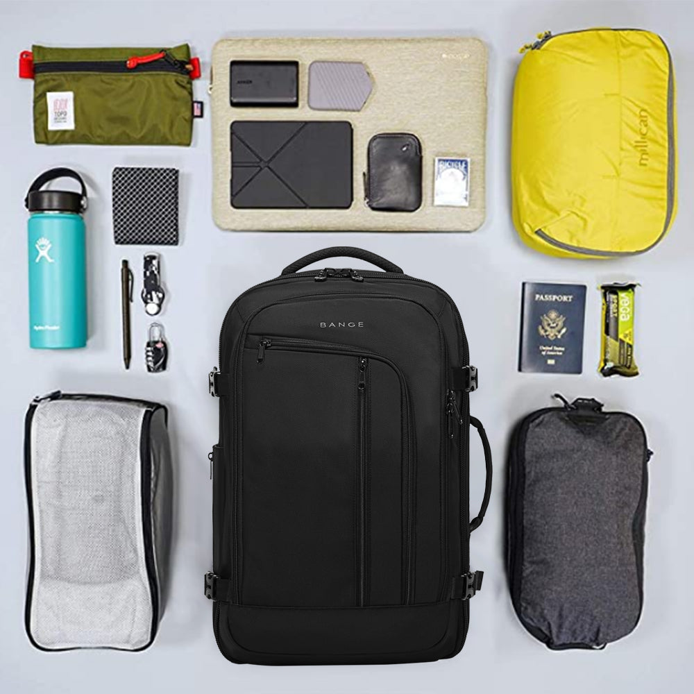 Sac à dos de voyage BANGE, sac week-end de 40 litres avec homologation de vol FAA 5