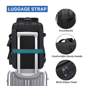 Sac à dos de voyage d'affaires BANGE 45 L, sac à dos de bagage à main, sac de voyage convertible durable, compatible avec ordinateur portable 17,3 pouces, pour hommes et femmes 4