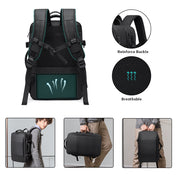 Sac à dos de voyage d'affaires BANGE 45 L, sac à dos de bagage à main, sac de voyage convertible durable, compatible avec ordinateur portable 17,3 pouces, pour hommes et femmes 5
