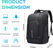 Sac à dos de voyage léger BANGE, sac à dos pour ordinateur portable 15,6 pouces, sac à dos de travail tendance pour un usage quotidien pour hommes et femmes 4