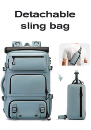 Sac à dos de voyage multifonctionnel BANGE avec protection antivol amovible et compartiments à chaussures 7