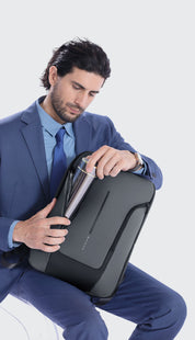 Sac à dos élégant et étanche pour ordinateur portable BANGE, pour les déplacements urbains, avec port USB et ordinateur portable de 15,6 pouces 4