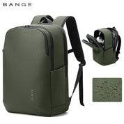 Sac à dos élégant et urbain pour ordinateur portable 15,6 pouces BANGE, idéal pour les déplacements professionnels et quotidiens 10
