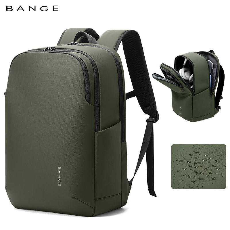 Sac à dos élégant et urbain pour ordinateur portable 15,6 pouces BANGE, idéal pour les déplacements professionnels et quotidiens 10