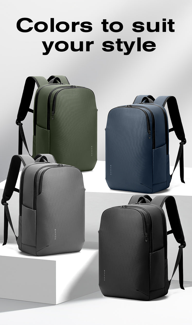 Sac à dos élégant et urbain pour ordinateur portable 15,6 pouces BANGE, idéal pour les déplacements professionnels et quotidiens 3
