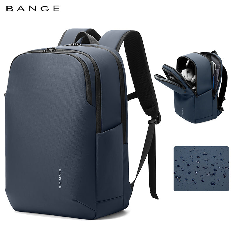 Sac à dos élégant et urbain pour ordinateur portable 15,6 pouces BANGE, idéal pour les déplacements professionnels et quotidiens 9