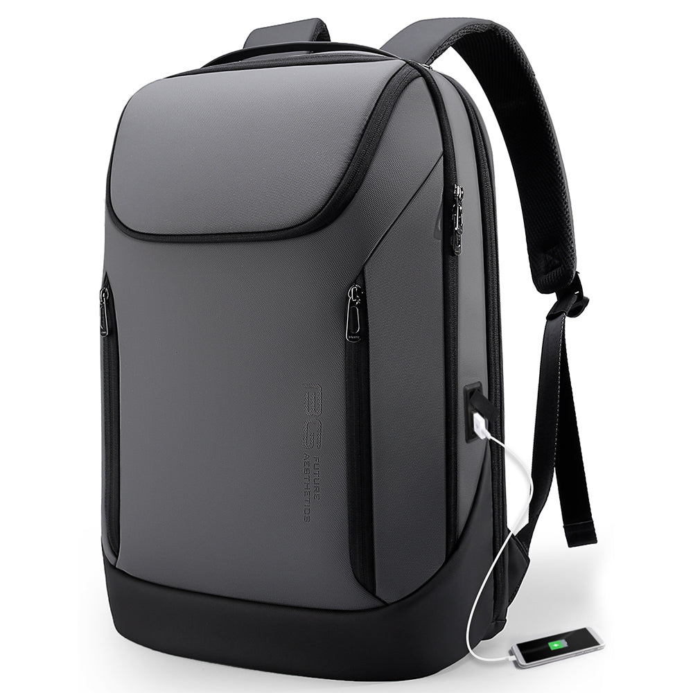 Sac à dos étanche BANGE Business pour ordinateur portable 15,6 pouces avec chargement USB 1
