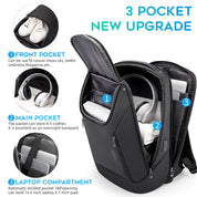 Sac à dos étanche BANGE Business pour ordinateur portable 15,6 pouces avec chargement USB 2
