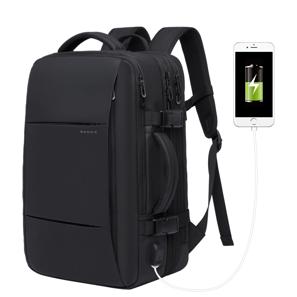 Sac à dos extensible imperméable pour voyage d'affaires BANGE, approuvé pour les vols, bagage à main 1