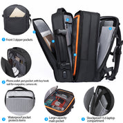 Sac à dos extensible imperméable pour voyage d'affaires BANGE, approuvé pour les vols, bagage à main 2