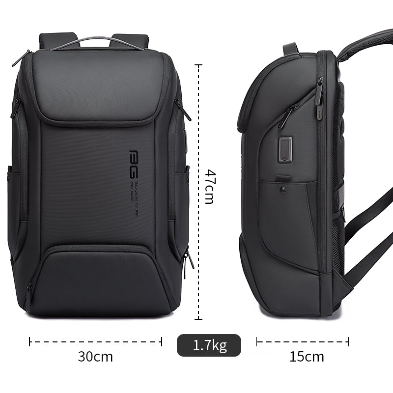 Sac à dos pour ordinateur portable 15,6 pouces BANGE avec port de chargement USB pour homme 3