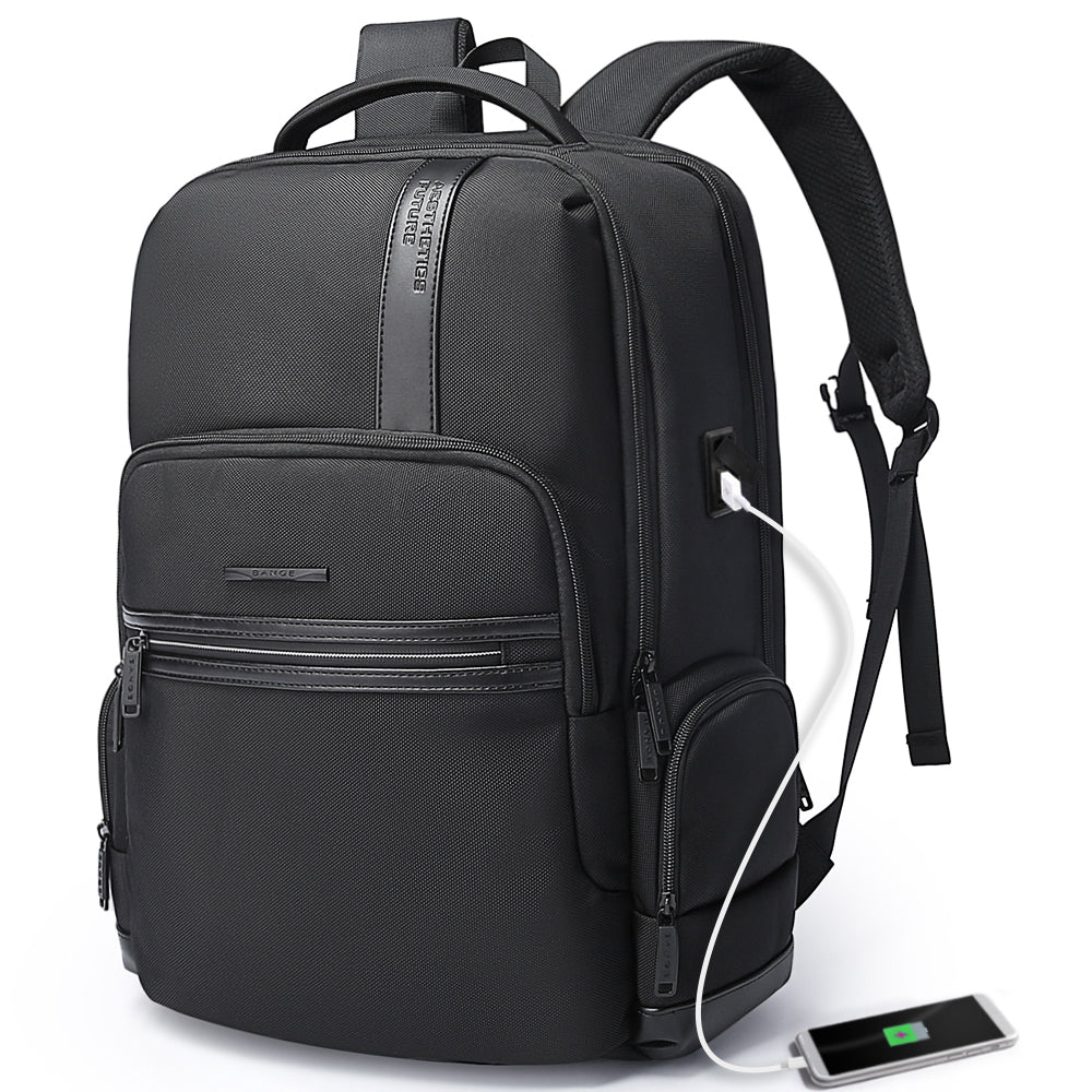 Sac à dos pour ordinateur portable 1,56 pouces BANGE pour homme, sac à dos de voyage d'affaires avec port de chargement USB, sac à dos de week-end 0