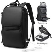 Sac à dos pour ordinateur portable BANGE, fin et étanche, à la mode, pour homme, compatible avec les modèles de 15,6 pouces 0