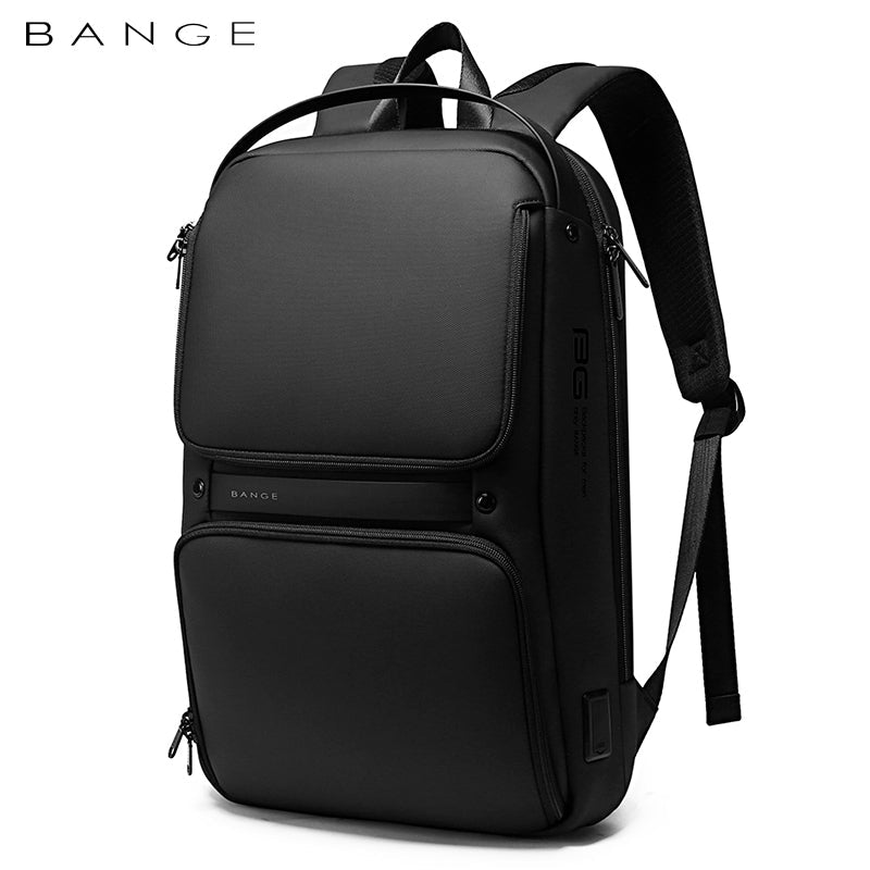 Sac à dos pour ordinateur portable BANGE, fin et étanche, à la mode, pour homme, compatible avec les modèles de 15,6 pouces 4