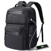 Sac à dos pour ordinateur portable BANGE pour homme, sac à dos de voyage d'affaires avec port de chargement USB, sac à dos de week-end 0