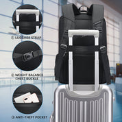 Sac à dos pour ordinateur portable BANGE pour homme, sac à dos de voyage d'affaires avec port de chargement USB, sac à dos de week-end 2