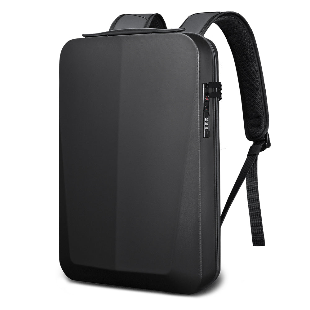 Sac à dos professionnel antivol BANGE Tech à coque rigide avec serrure TSA et port de chargement USB 0