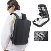 Sac à dos professionnel antivol BANGE Tech à coque rigide avec serrure TSA et port de chargement USB 1