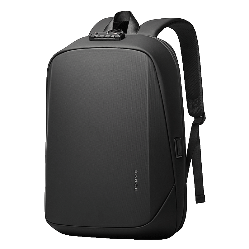 Sac à dos rigide antivol BANGE avec serrure TSA et port USB 0