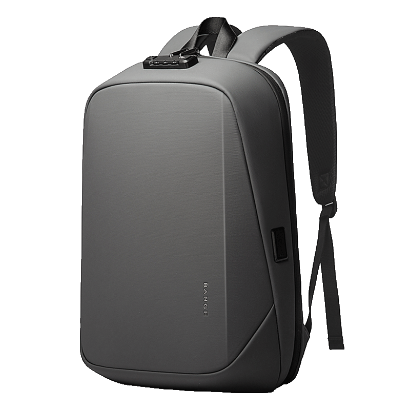 Sac à dos rigide antivol BANGE avec serrure TSA et port USB 10