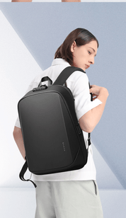 Sac à dos rigide antivol BANGE avec serrure TSA et port USB 3