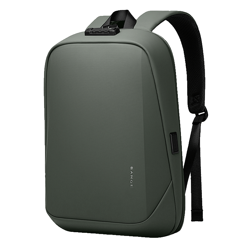 Sac à dos rigide antivol BANGE avec serrure TSA et port USB 9