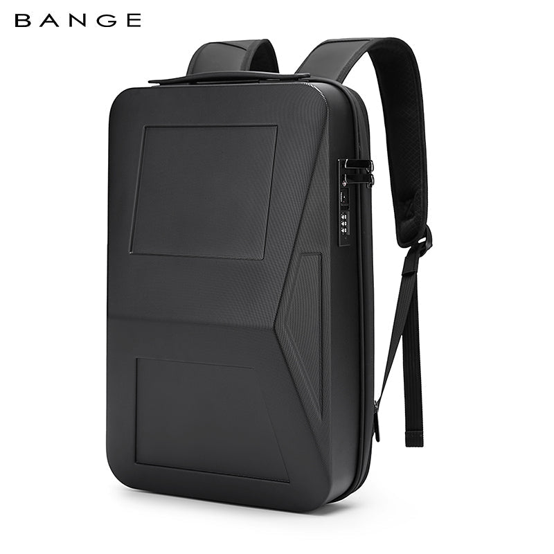Sac à dos rigide extensible antivol BANGE avec port USB et organiseur 0