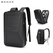 Sac à dos rigide extensible antivol BANGE avec port USB et organiseur 1