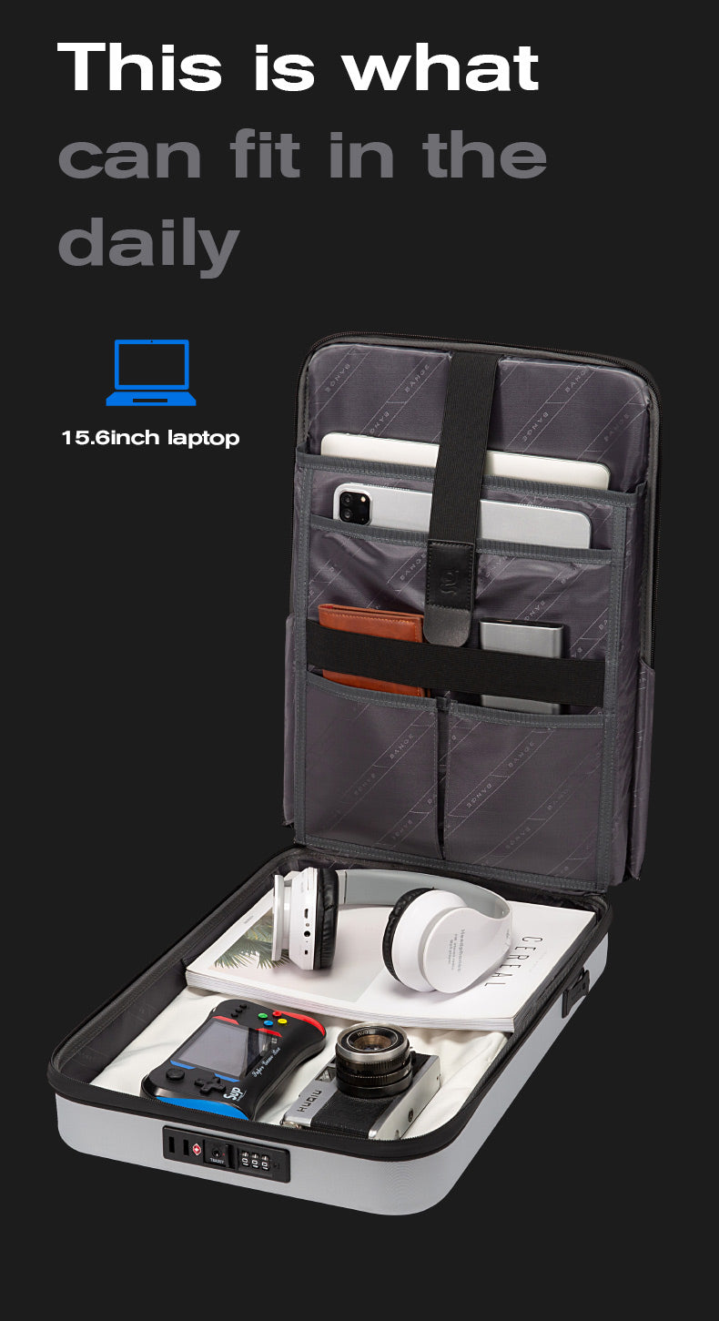 Sac à dos rigide pour ordinateur portable BANGE avec serrure TSA 7