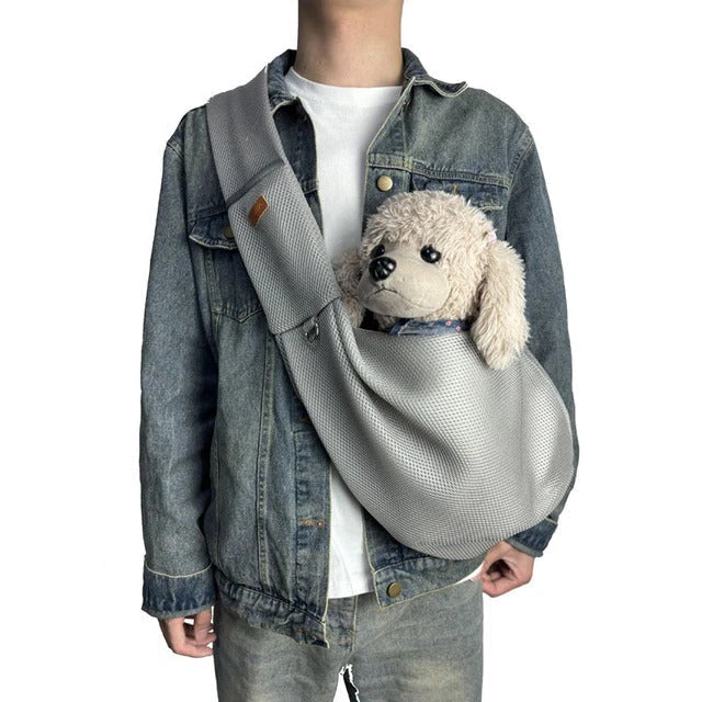 Sac bandoulière léger et respirant pour chiens 3