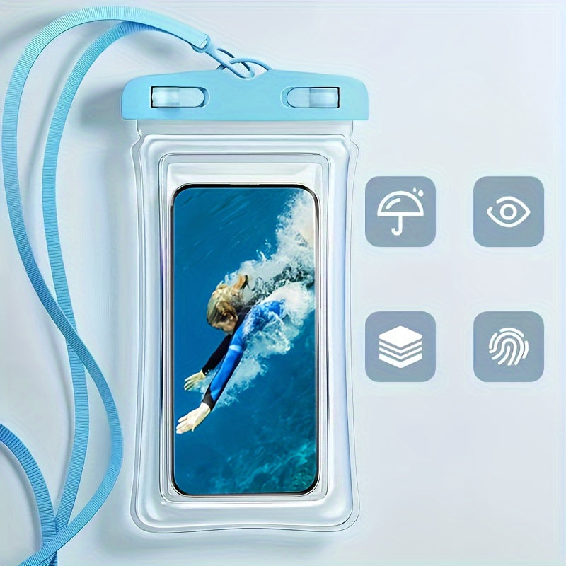 Sac de téléphone imperméable avec ceinture de cou pour la plage et le couverture de smartphone en PVC de voyage pour les appareils de 20 à 32 cm 6