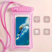 Sac de téléphone imperméable avec ceinture de cou pour la plage et le couverture de smartphone en PVC de voyage pour les appareils de 20 à 32 cm 7