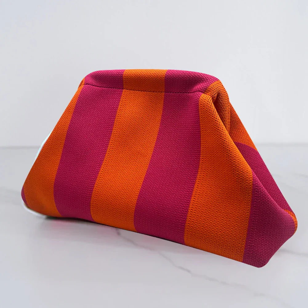 Lanie | Elegant and versatile striped cosmetic pouch