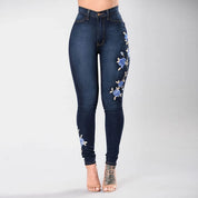 ELYSIA | Slim Embroidered Jeans