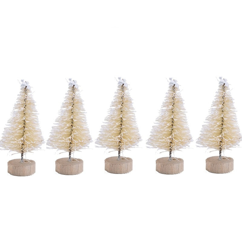 Sapins de Noël colorés pour votre bureau, lot de 5 0