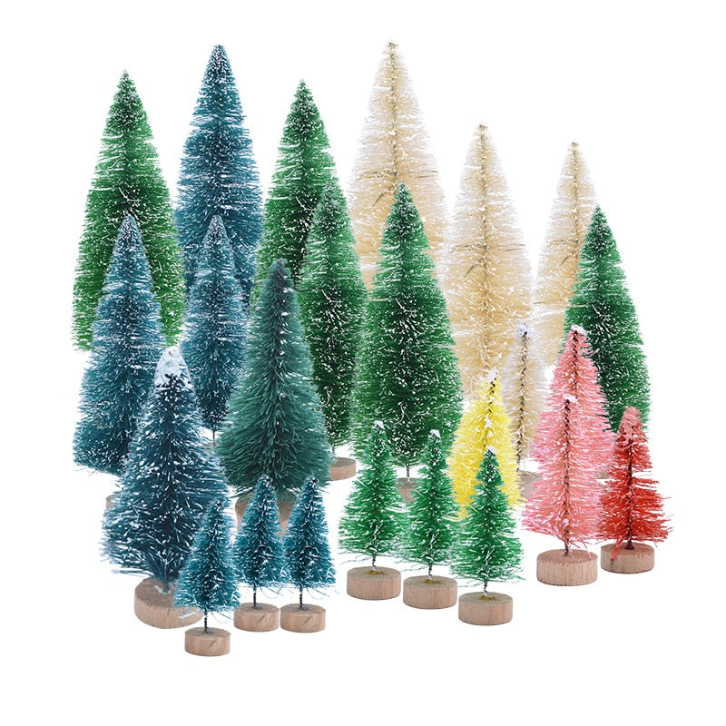 Sapins de Noël colorés pour votre bureau, lot de 5 1