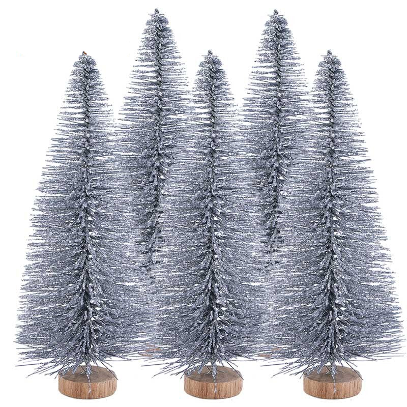 Sapins de Noël colorés pour votre bureau, lot de 5 10