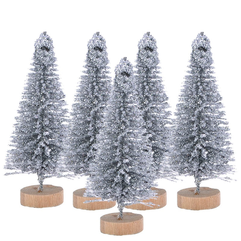 Sapins de Noël colorés pour votre bureau, lot de 5 14
