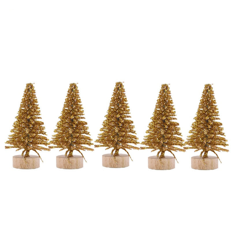 Sapins de Noël colorés pour votre bureau, lot de 5 15