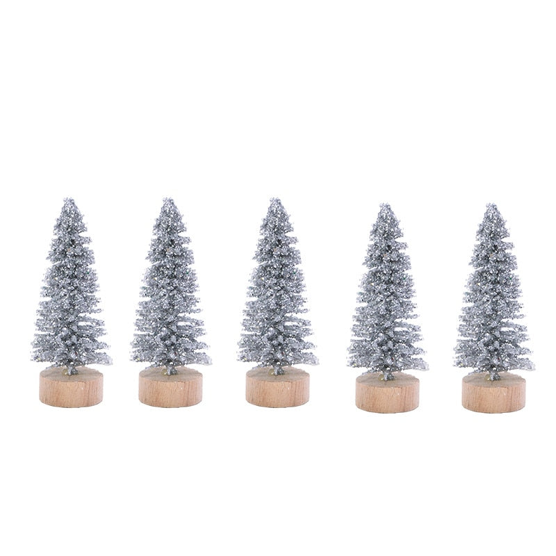 Sapins de Noël colorés pour votre bureau, lot de 5 17