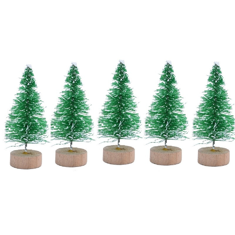 Sapins de Noël colorés pour votre bureau, lot de 5 2