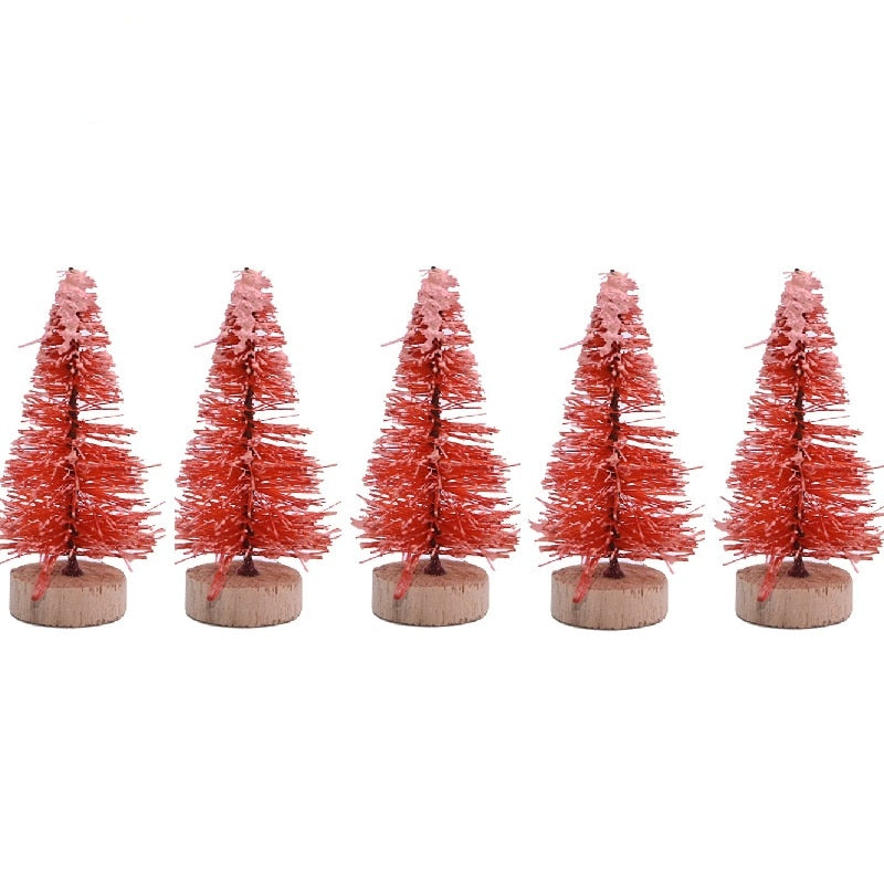 Sapins de Noël colorés pour votre bureau, lot de 5 3