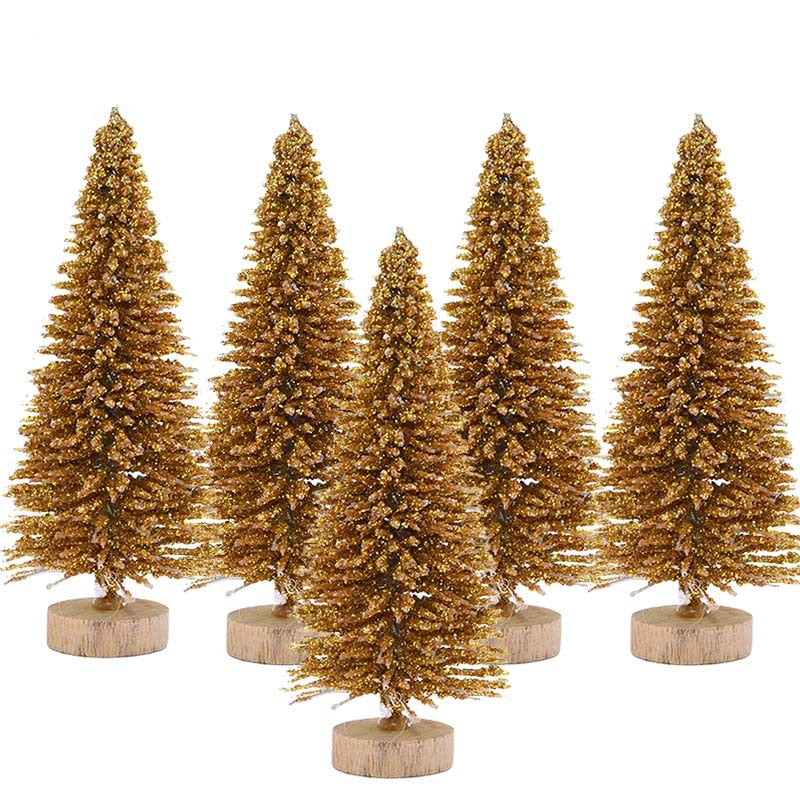 Sapins de Noël colorés pour votre bureau, lot de 5 7