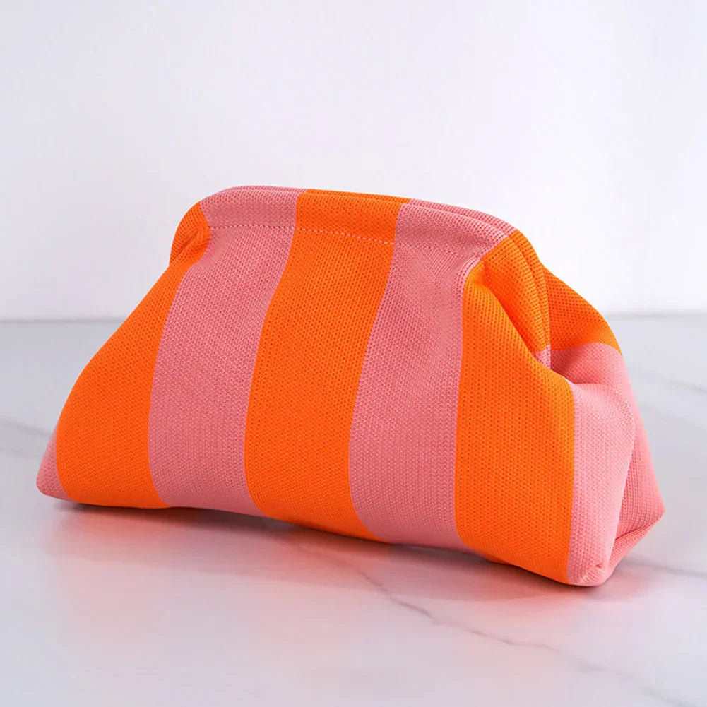 Lanie | Elegant and versatile striped cosmetic pouch