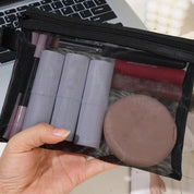 Keily | Setti 3 nylonverkkomeikkipussista ja toilettilaukusta